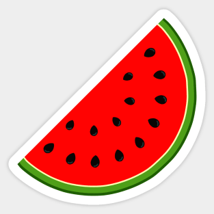 Half Slice of Watermelon Sticker